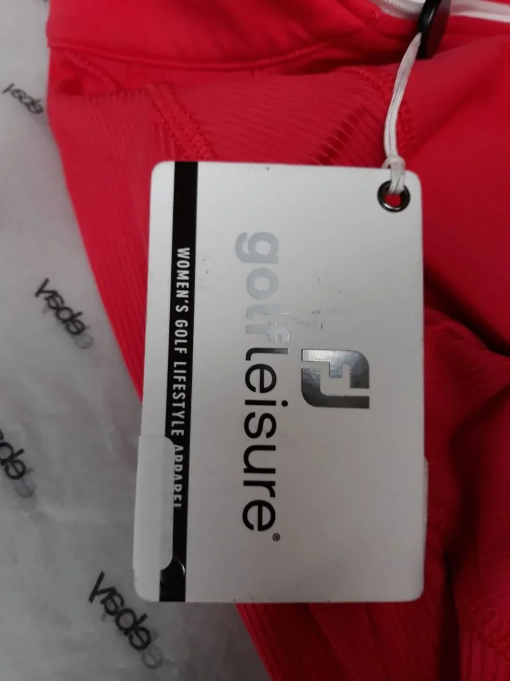 FootJoy Women's Golf Pull Over Shirt Red Size S NEW WITH TAGS! - Picture 6 of 7